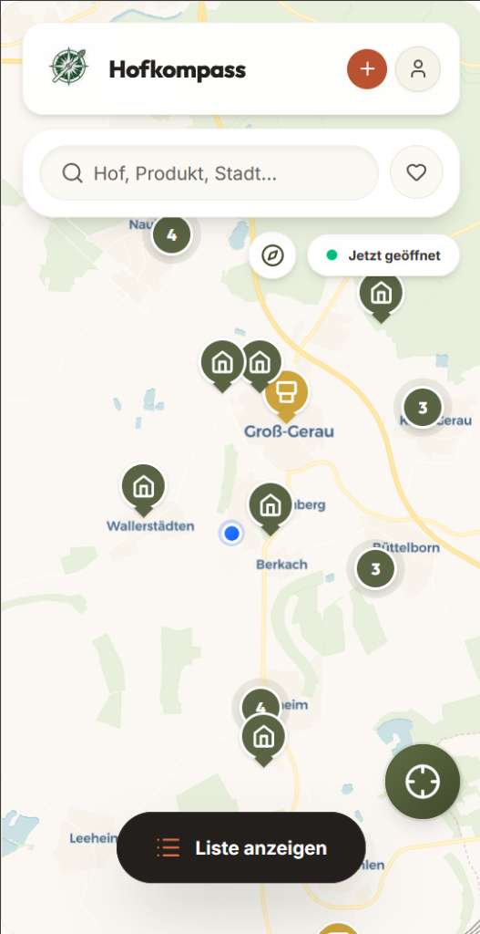 Hofkompass Live Karte